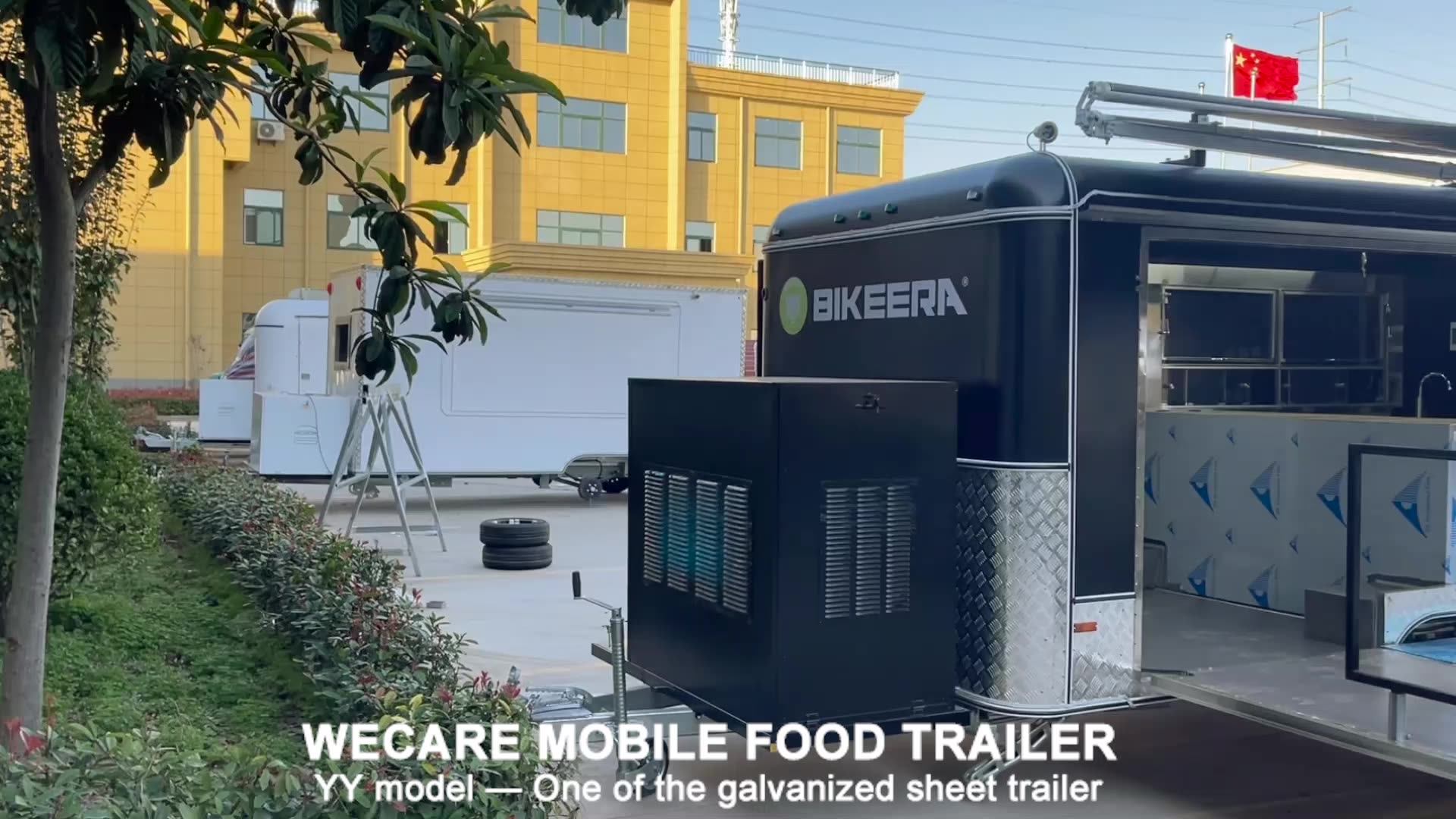 Wecare Commercial Catering Mobile Juice Bar Trailers Mobile Kitchen Fast Food Trailer Food Truck