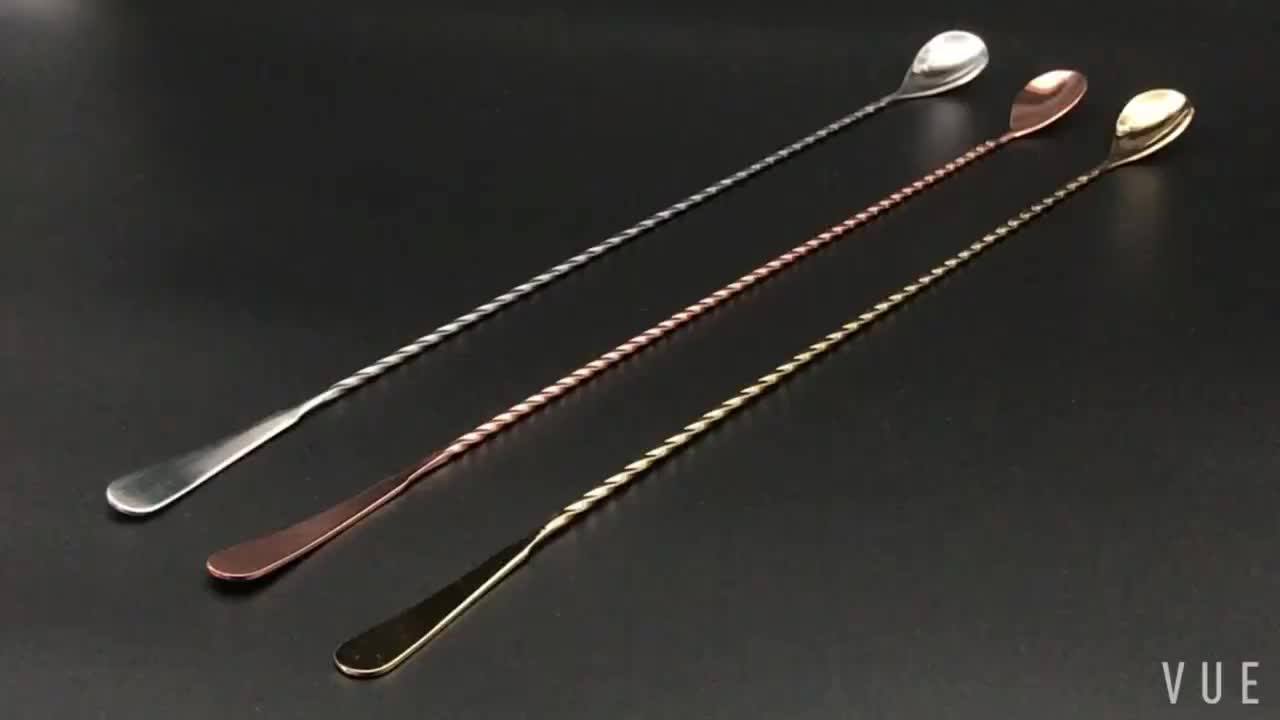 Wholesale 450mm Stainless Steel Flat Teardrop Bar Spoon Endurance