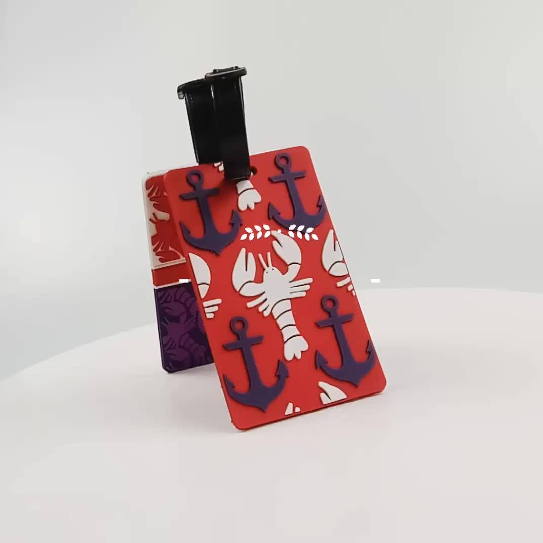 Custom Pvc Rubber Travel Luggage Accessories Tgas With Eiffel Tower