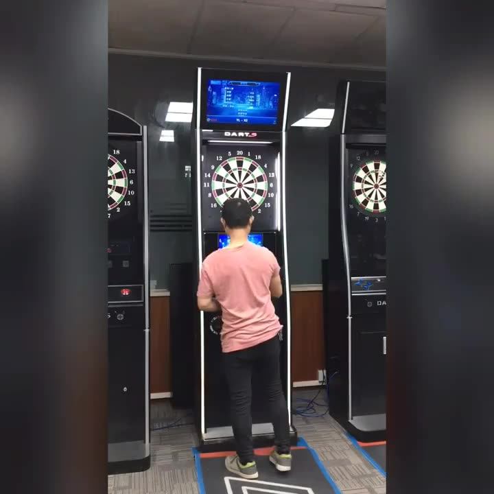 Coin Operated Led Electronic Dart Board Standdart Flight Machine