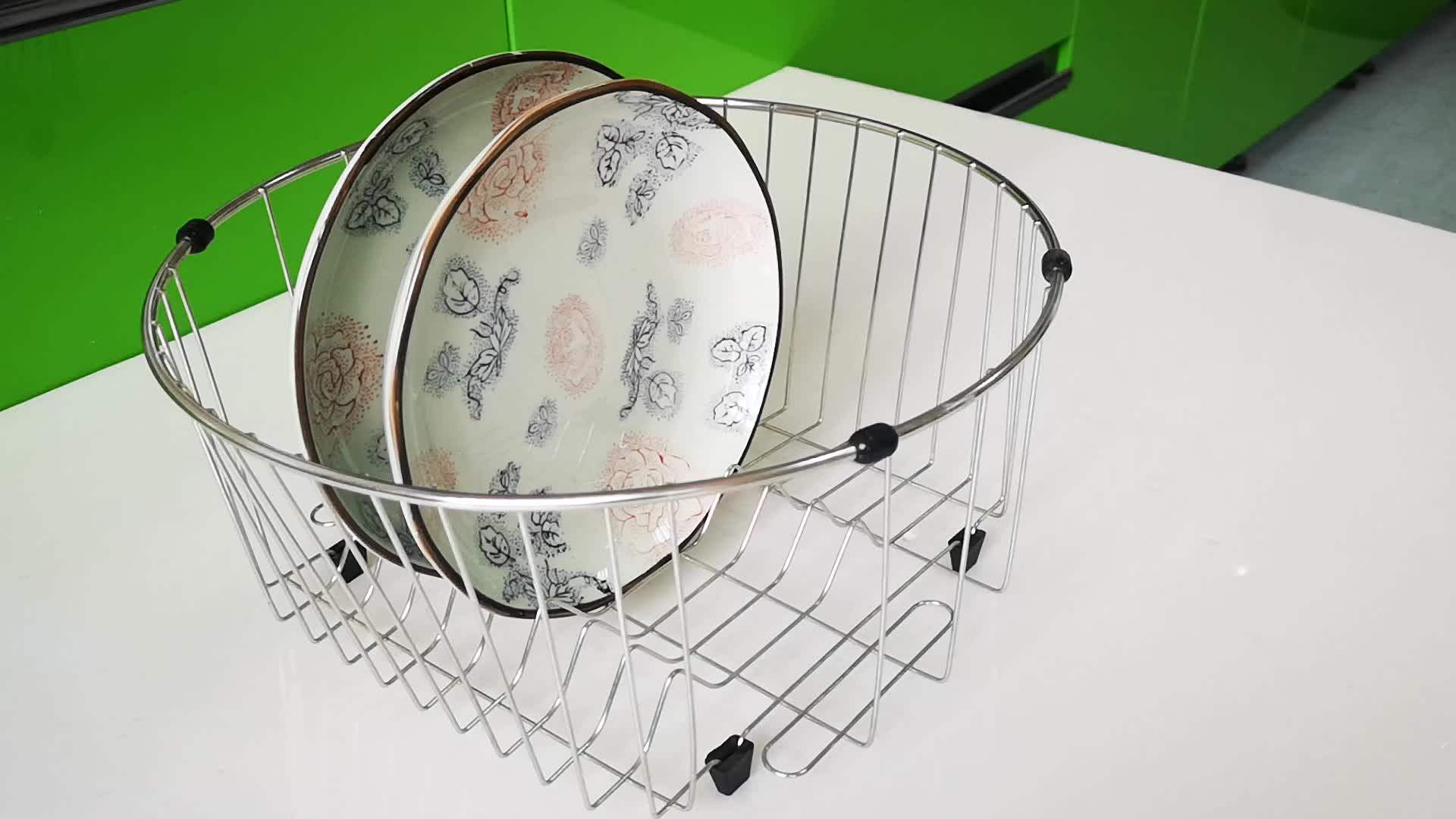 Household Round Shape 201 Stainless Steel Over The Sink Kitchen