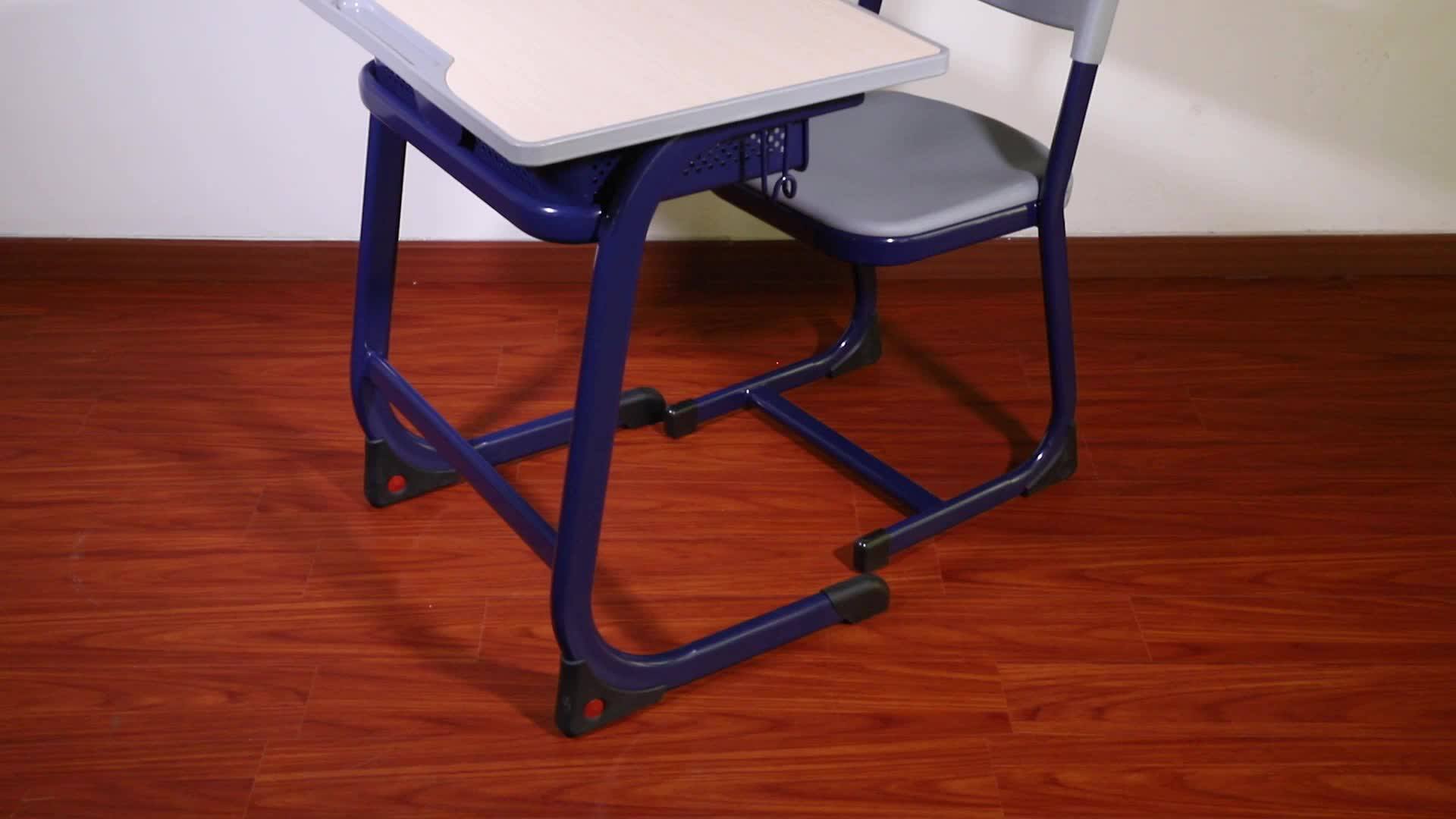 Single Lift Student Desks And Chairs Thick Reinforced Summer School