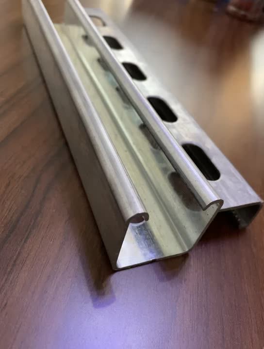 Slotted Galvanized Aluminum C Strut Steel Strut Channel Buy Aluminum