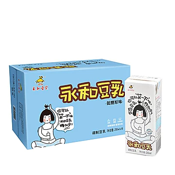 【下5件】永和豆浆豆乳250ml*18/盒