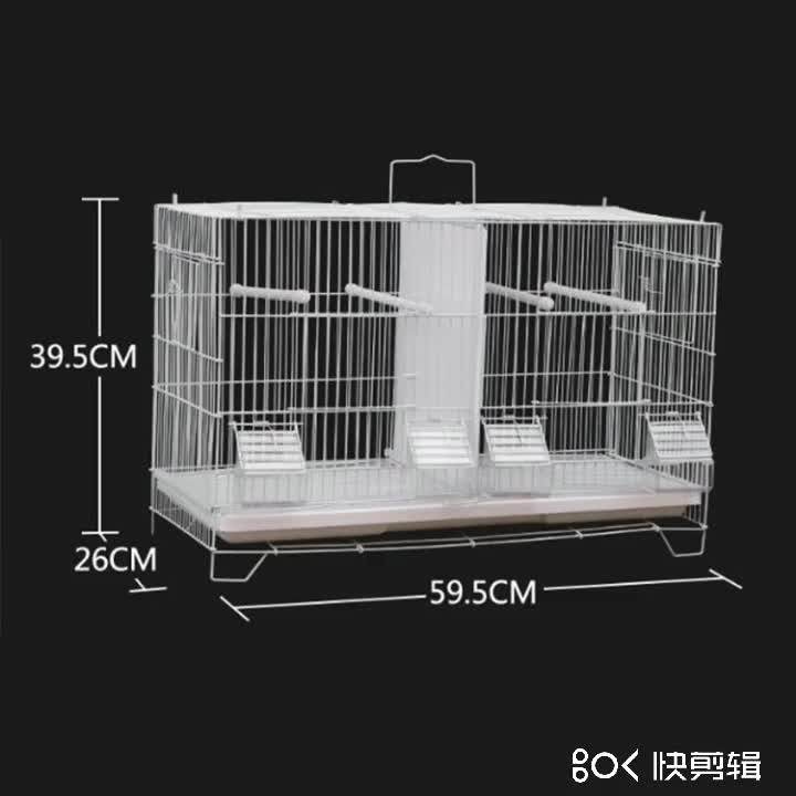 Foshan Bird Cage Manufacturer Double Open Door Parrot Metal Wire Large Bird Cage Outdoor Iron
