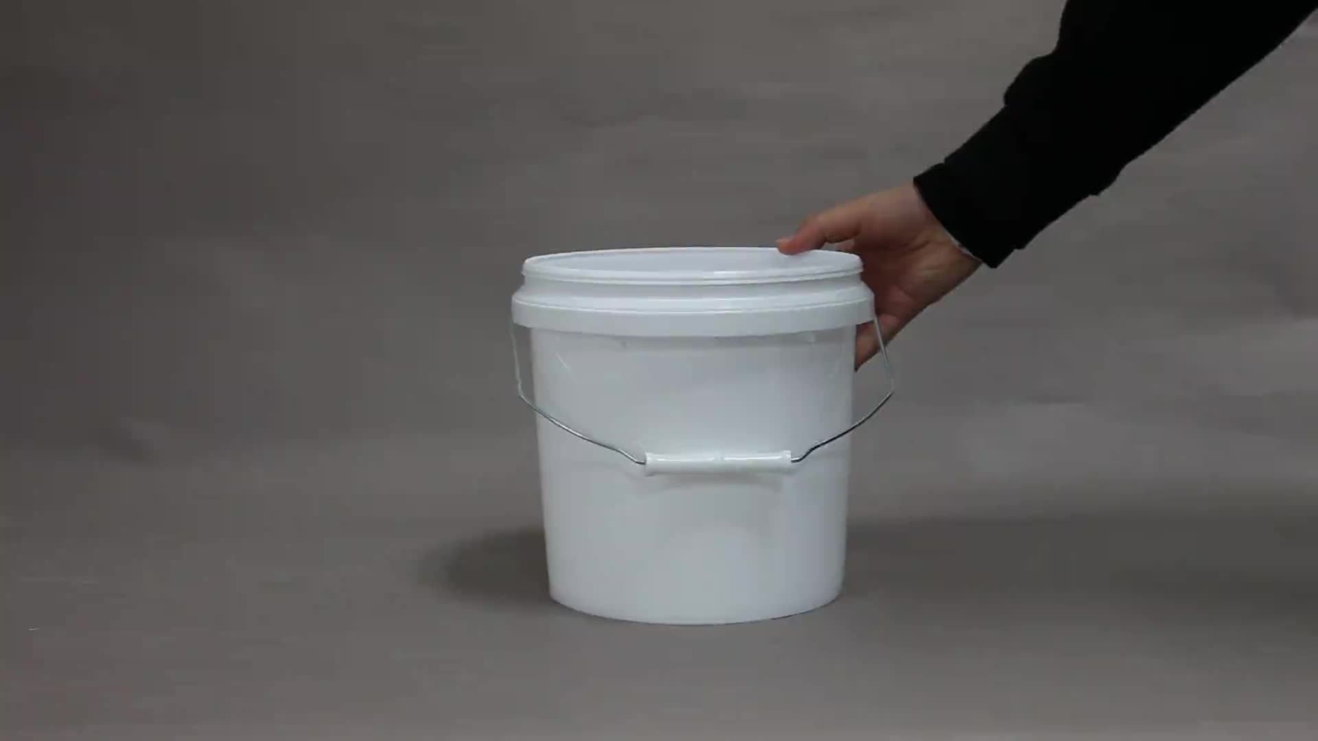 Wholesale Cheap Empty Clear Round Paint Plastic Buckets With Lids For