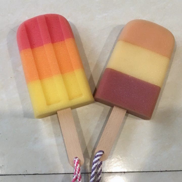 New Design Colorful Animal Fruitshaped Bath Sponge Body Cleaning Baby