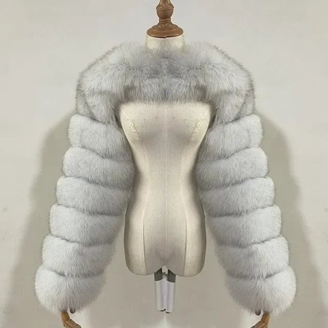 European and American fur coat fox fur fashion imitation fur autumn and winter coat fur new women's shawl factory wholesale