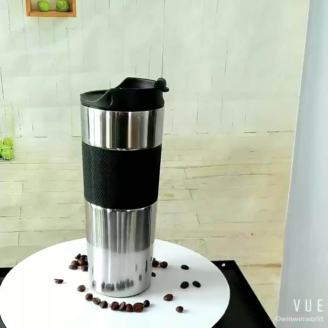 Double Wall Stainless Steel French Press Travel Coffee Press 350ml