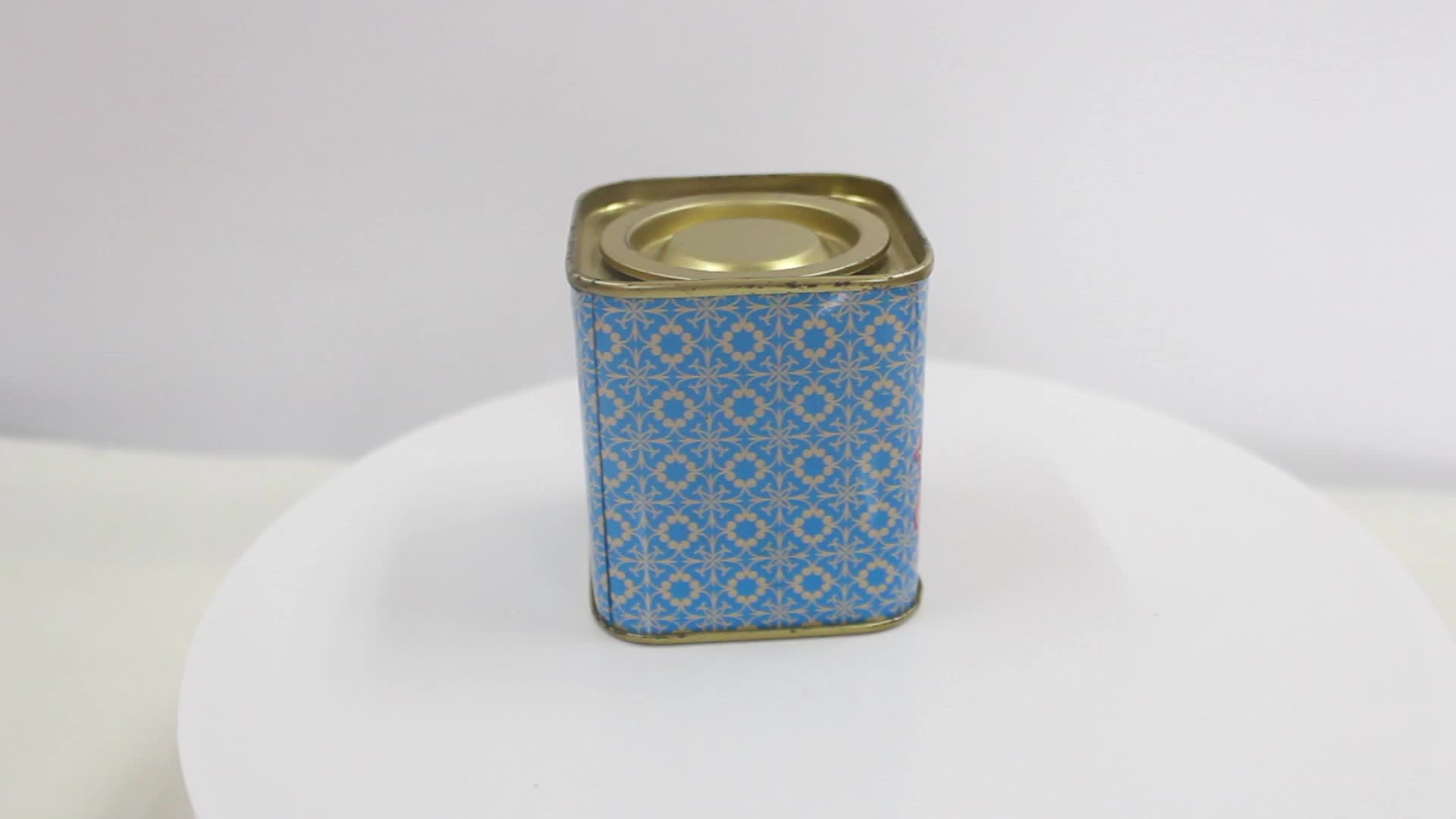 Square Airtight Metal Tea Tin Can Small Tin Box For Loose Tea Buy