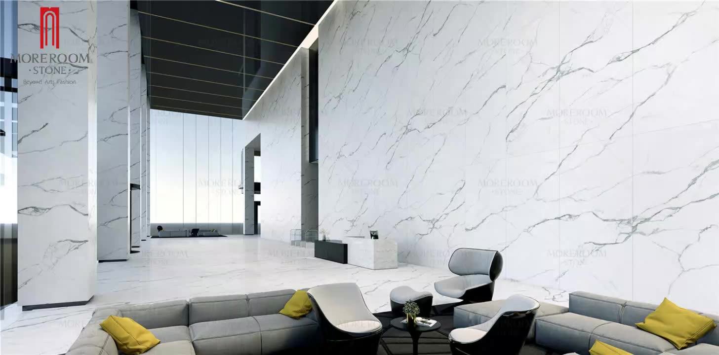 24x48 Calacatta Marble Look Large White Porcelain Flooring Tiles Buy