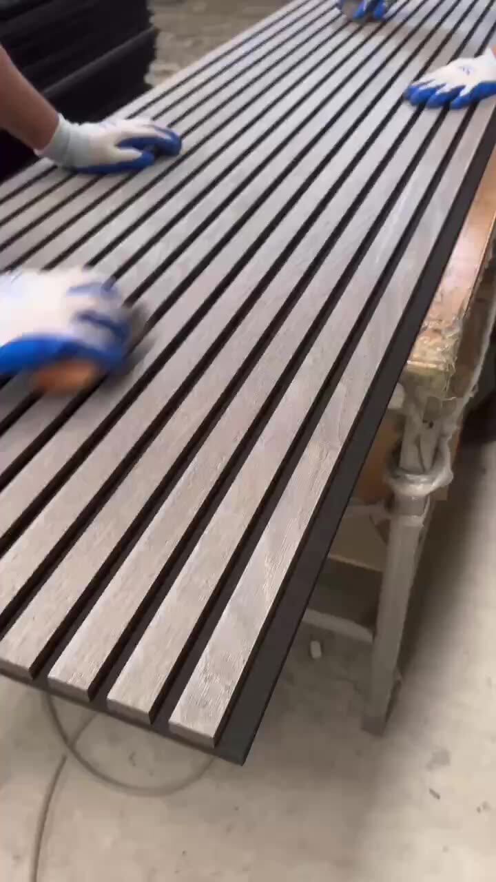 Wooden Slat Acoustic Wall Panel Soundproof Wall Panels Sound Absorbing