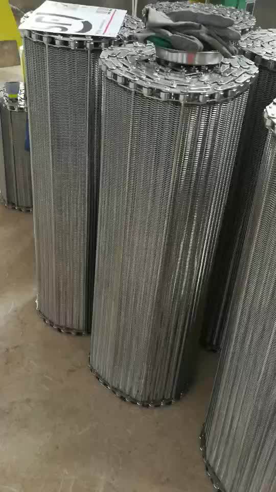 Food Grade Stainless Steel Wire Mesh Conveyor Belt For Food
