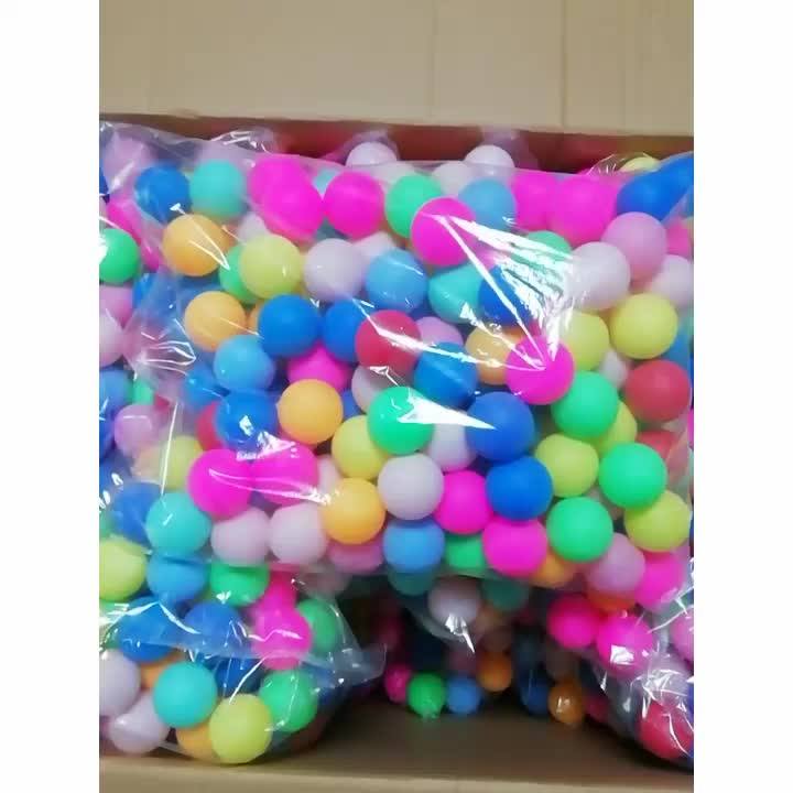 Cheap 2020 Colorful Logo Ping Pong Ball Plastic Table Tennis Ball In