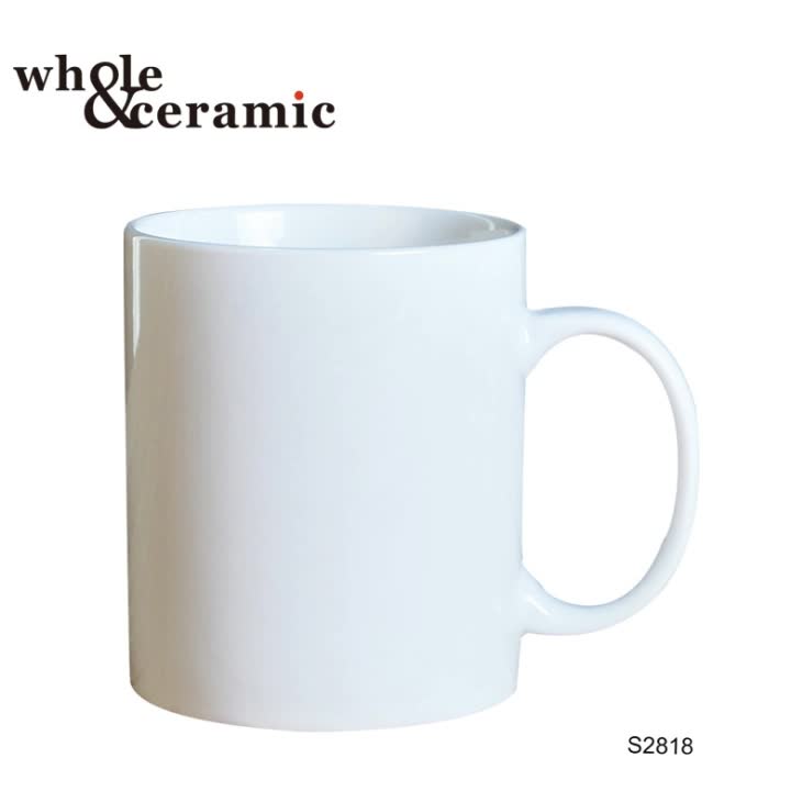 11oz Cheap Blank Plain White Ceramic Coffee Mug And Cup,Wholesale White