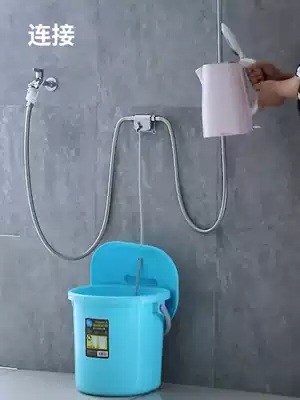 Student dormitory bath artifact self-priming type without electricity outdoor shower shower sister portable rural water heater