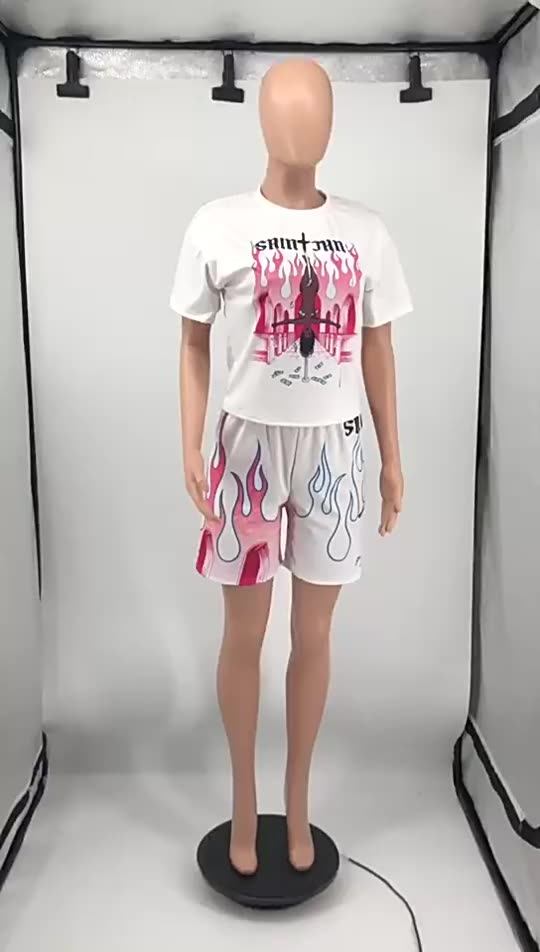 Summer 2021 New Trendy Xs Women Clothing Sets 2 Piece High Street