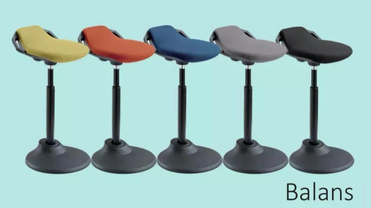 Ergonomic Height Adjustable Sit Stand Wobble Stool Chair