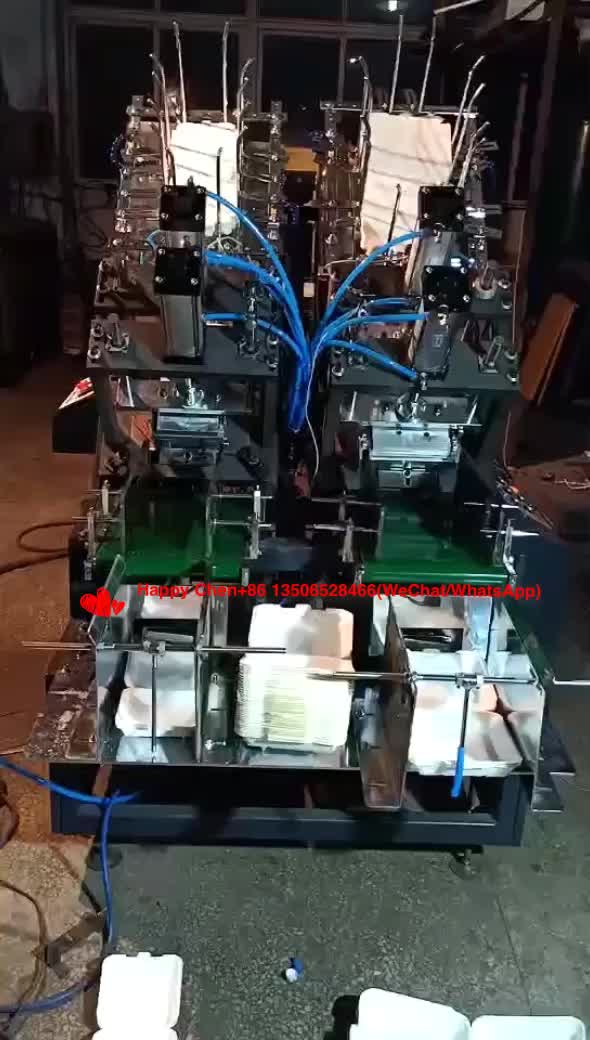 Automatic Disposable Paper Lunch Box Making Machine (paper Food Tray