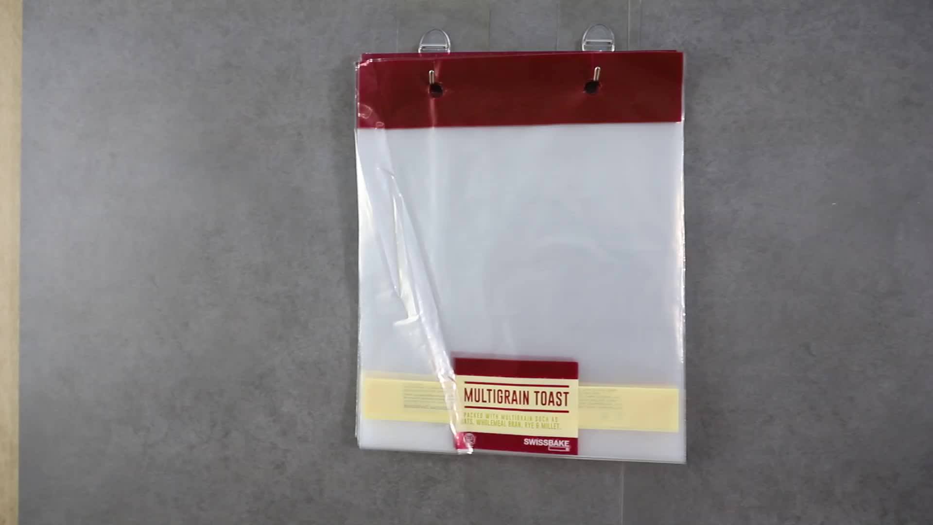 Eco Friendly Clear Micro Perforated Plastic Bag For Bread Packaging