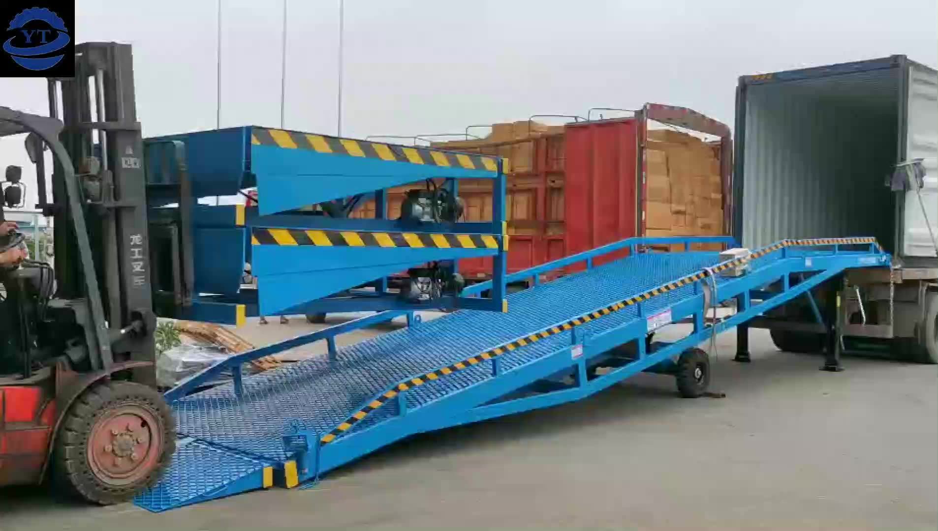 High Quality Container Unloading Dock Ramps Yard Slope Lifter Container ...