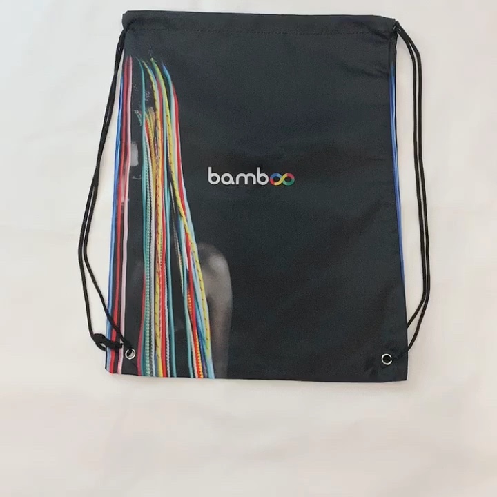 Custom Wholesale 210 Polyester Drawstring Sports Gym Backpack