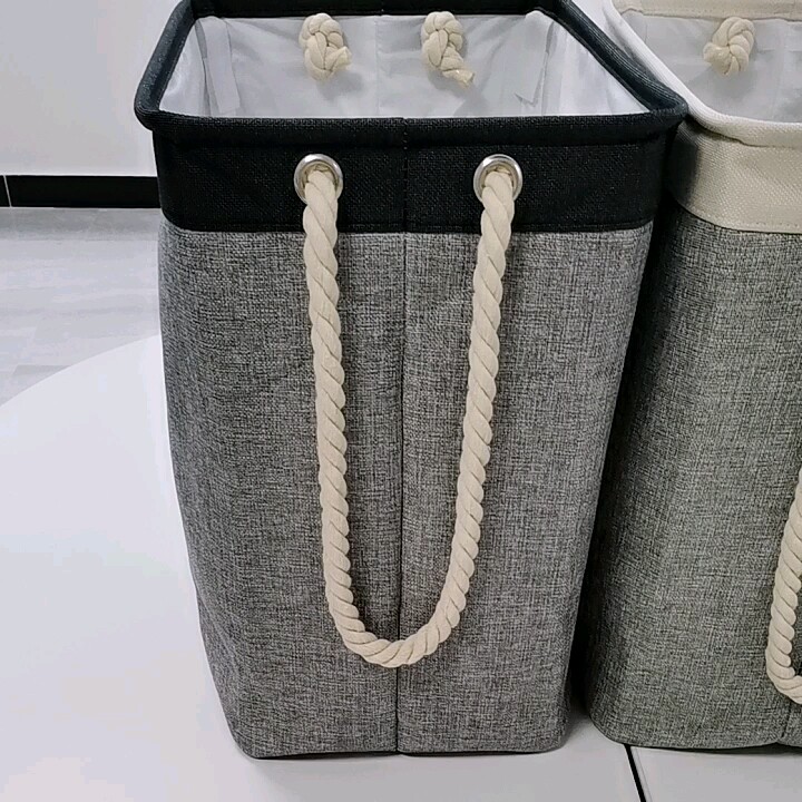 Folding Laundry Hamper Fabric Storage Basket,Laundry Basket With