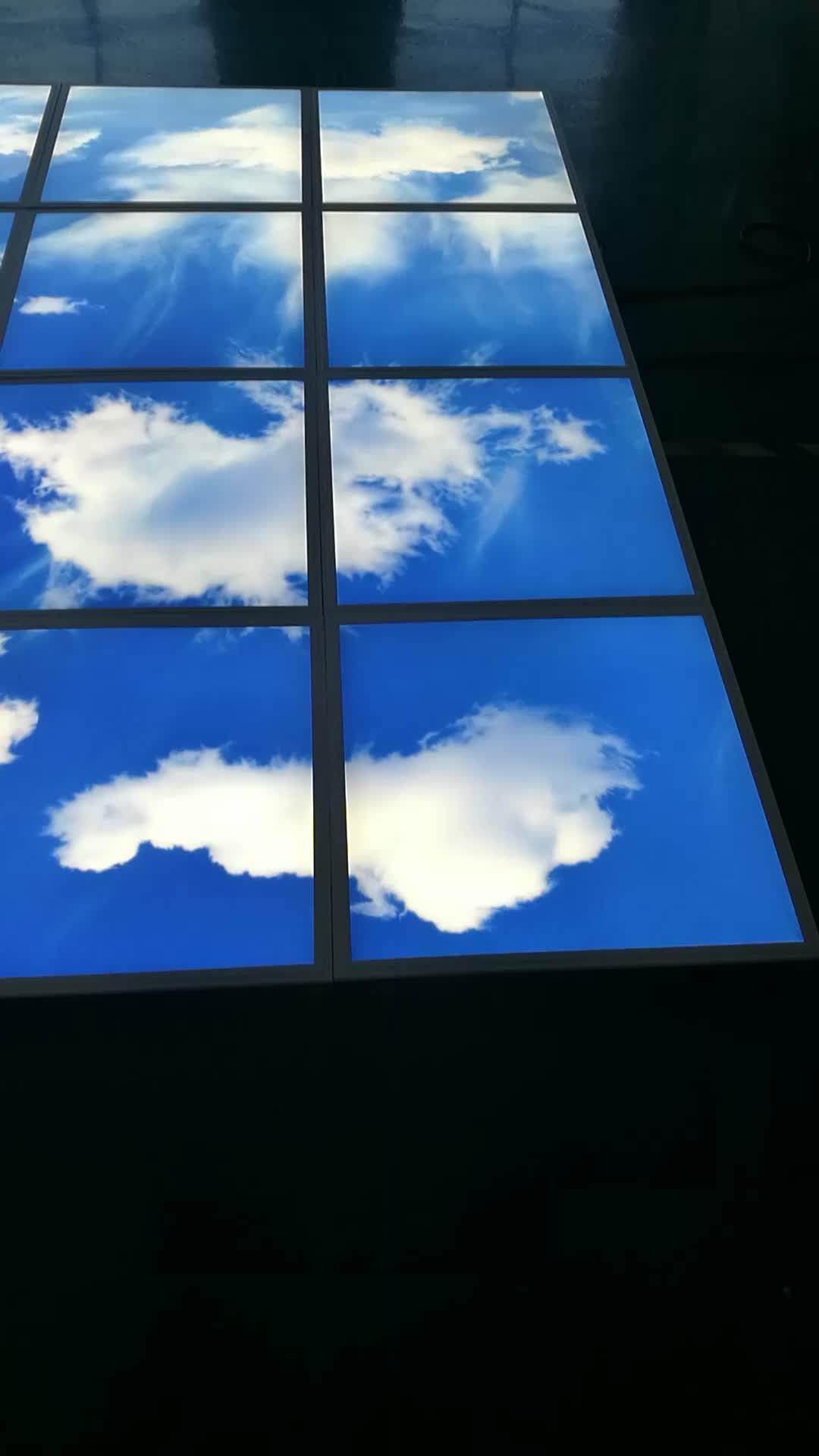 Customized Logo 36w 600*600 Frameless Flat Panel Lighting Cloud Light