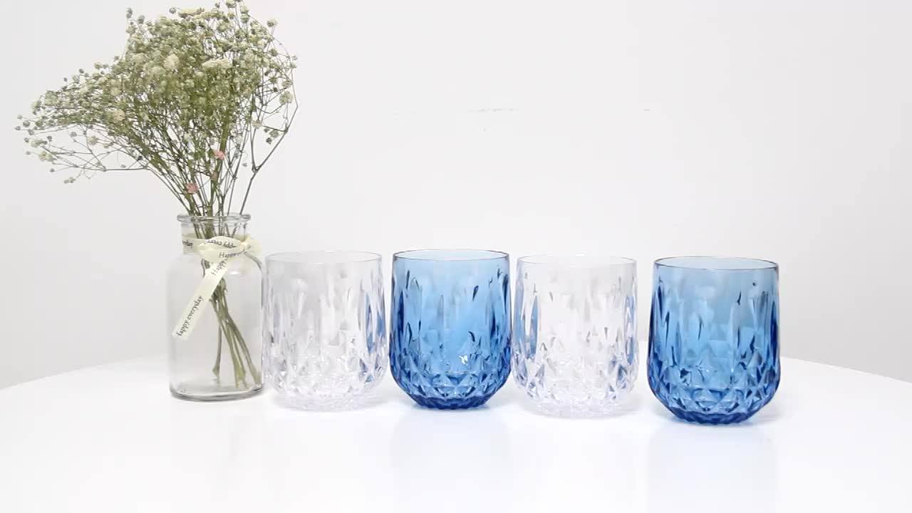 High Quality Unbreakable Colored Polycarbonate Drinkware Acrylic Juice