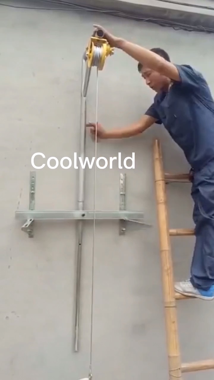 10m Mini Crane Portable Lifting Cranes With Hand Winch For Installation