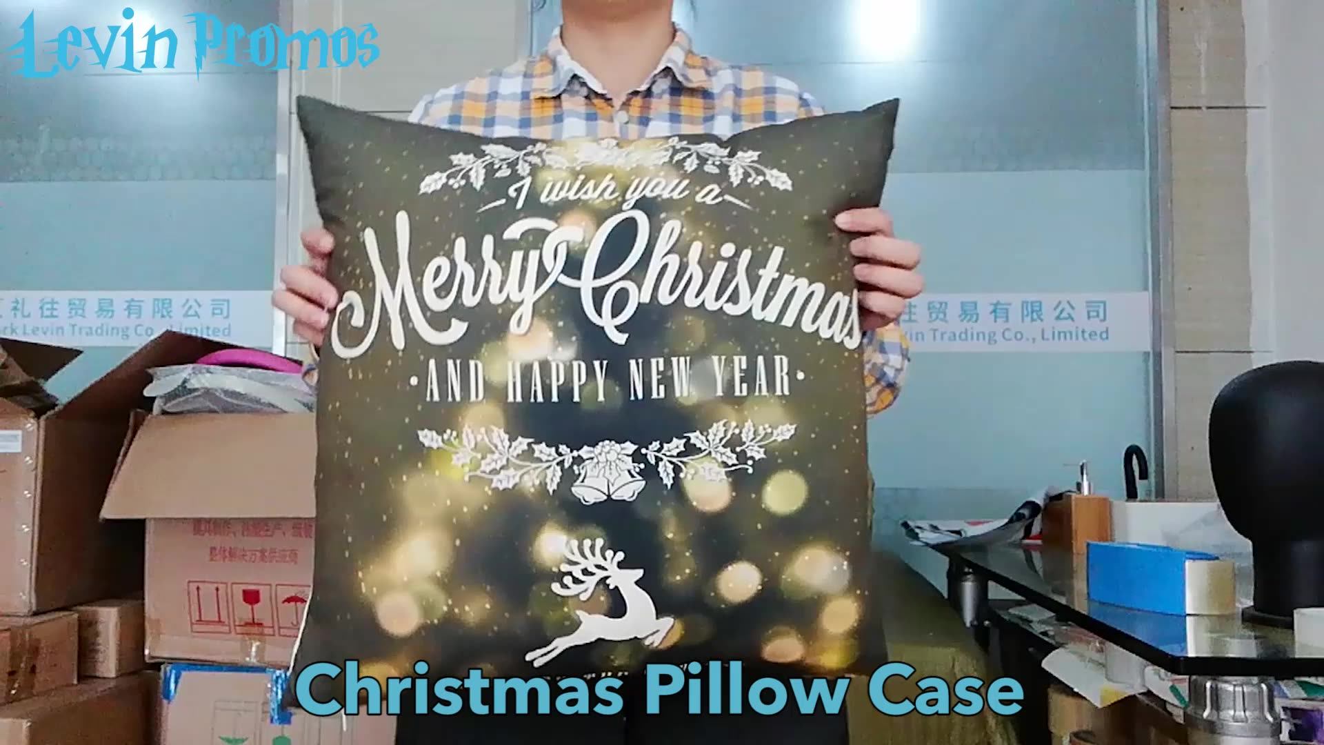 Wholesale Digital Printing Custom Print Christmas Decoration Pillow