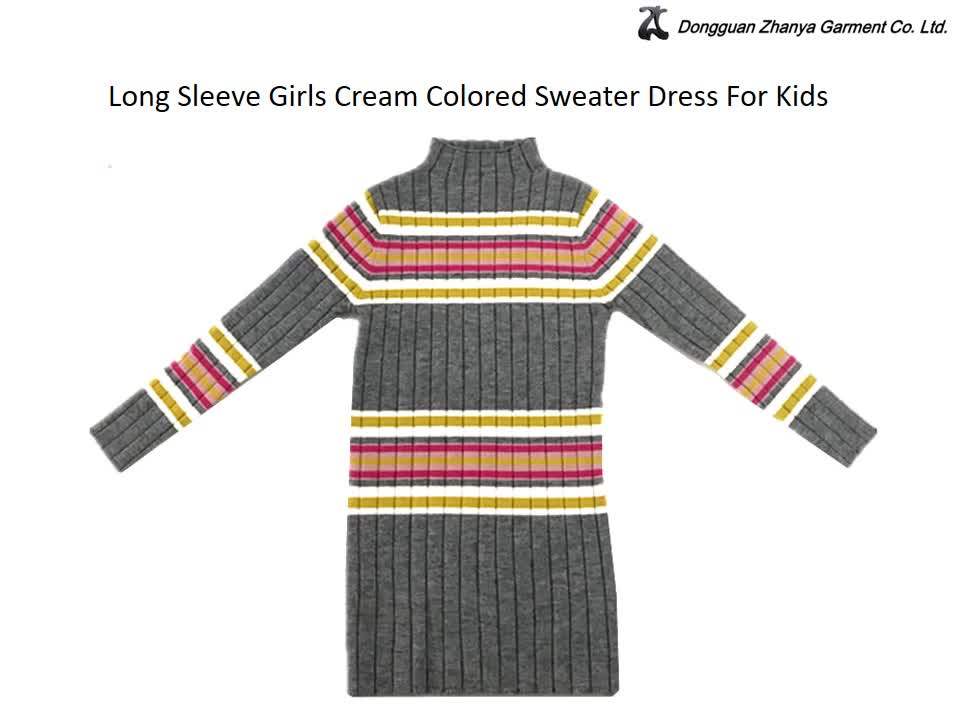 cream colored sweater dress