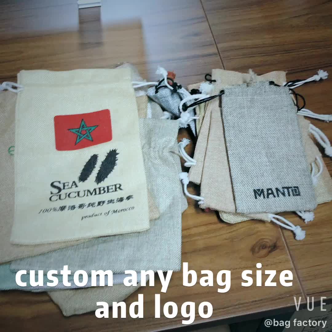 Download Customized High Quality Jute Hessian Drawstring Gunny Sack ...