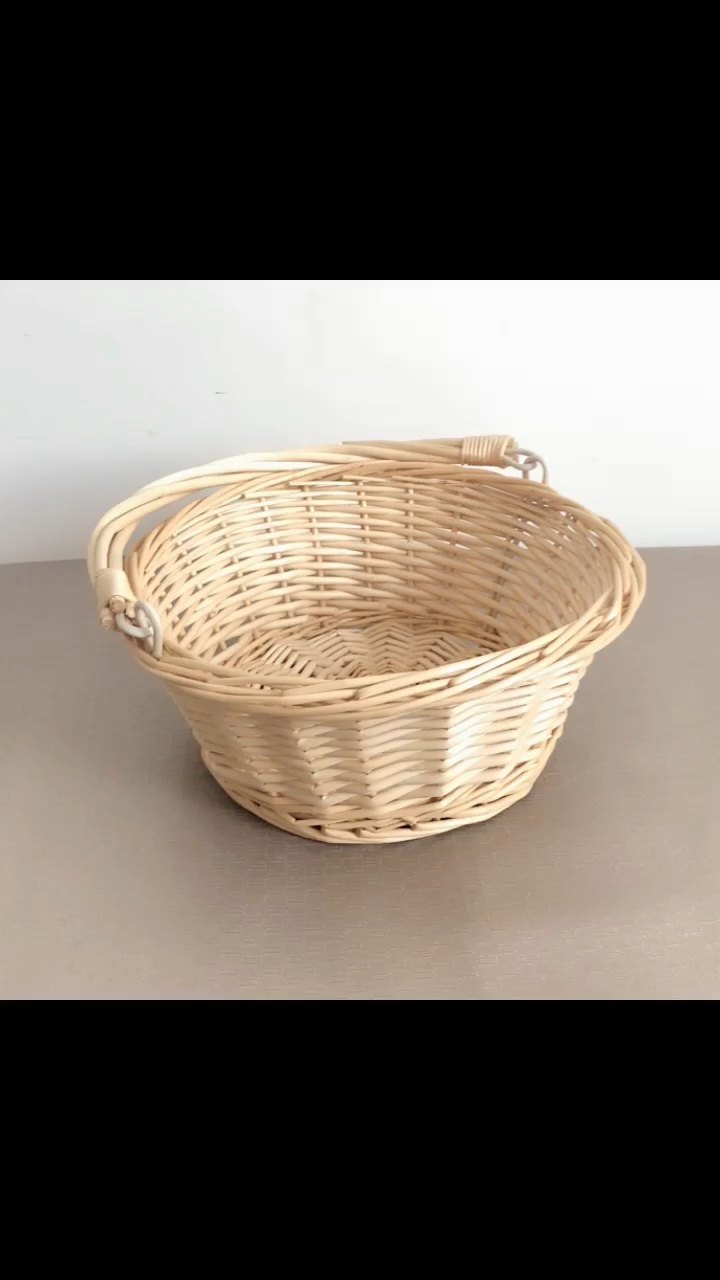 Wicker Basket With Handle Woven Storage Shopping Pick Basket Buy