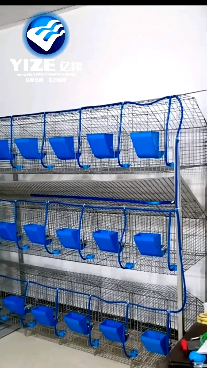Welded Galvanized 12 Doors Rabbit Cage With Rabbit Water Nipples And