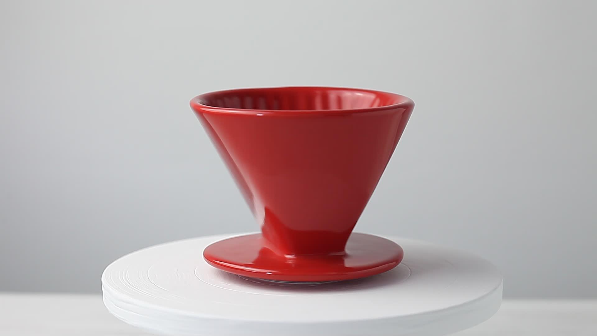 Brown White Coffee Dripper Pour Over Logo Pods Espresso Brewing Brewer Brew Vietnamese Medium