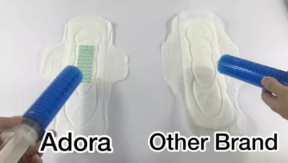 Comfortable Hygiene Products Disposable Winged Sanitary Feminine Pads