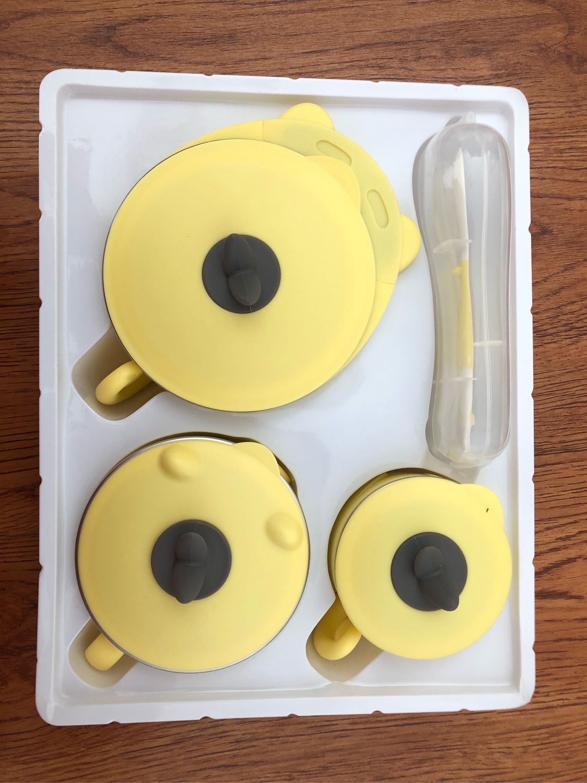 贝比康宝宝保温辅食碗餐具套装怎么样有用吗，母女俩使用一个月效果对比_搜券