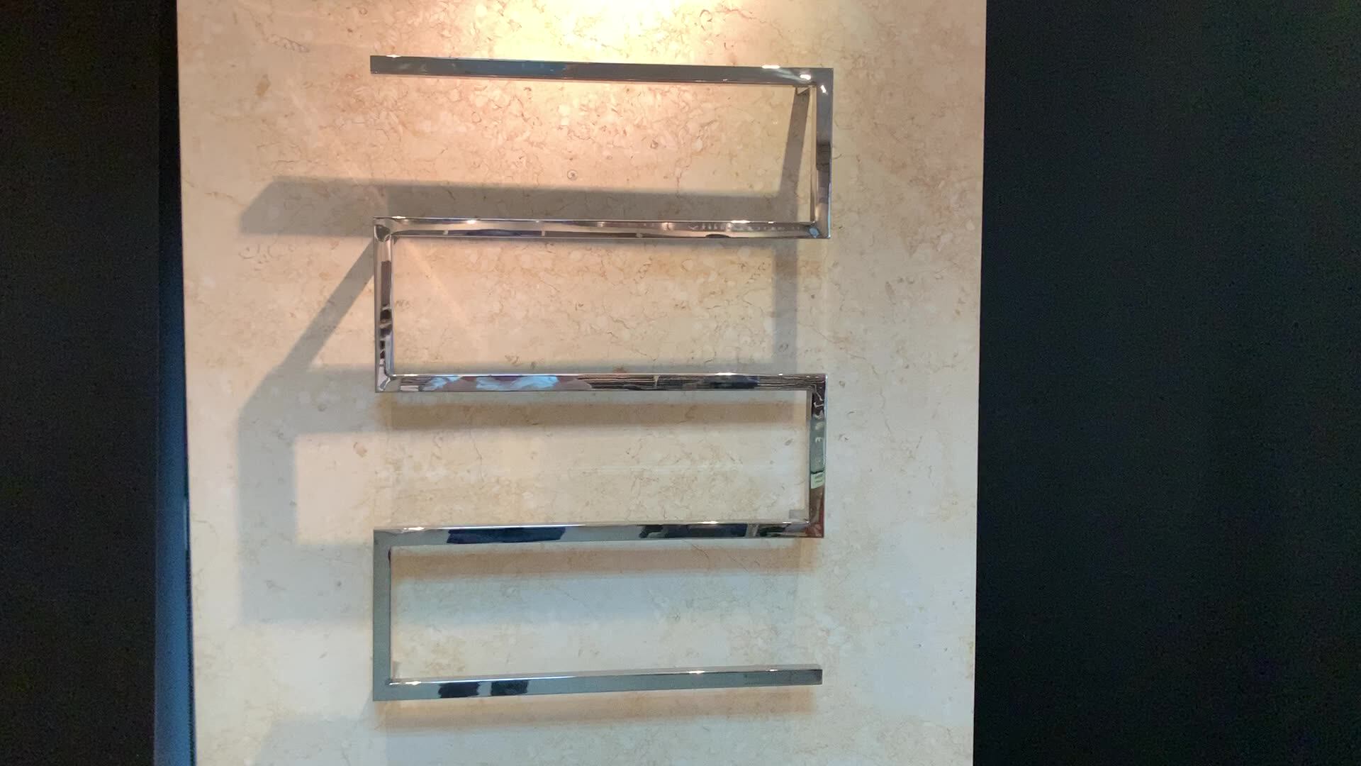 Matte Black Towel Warmer Fashion Style Bathroom Stainless Steel