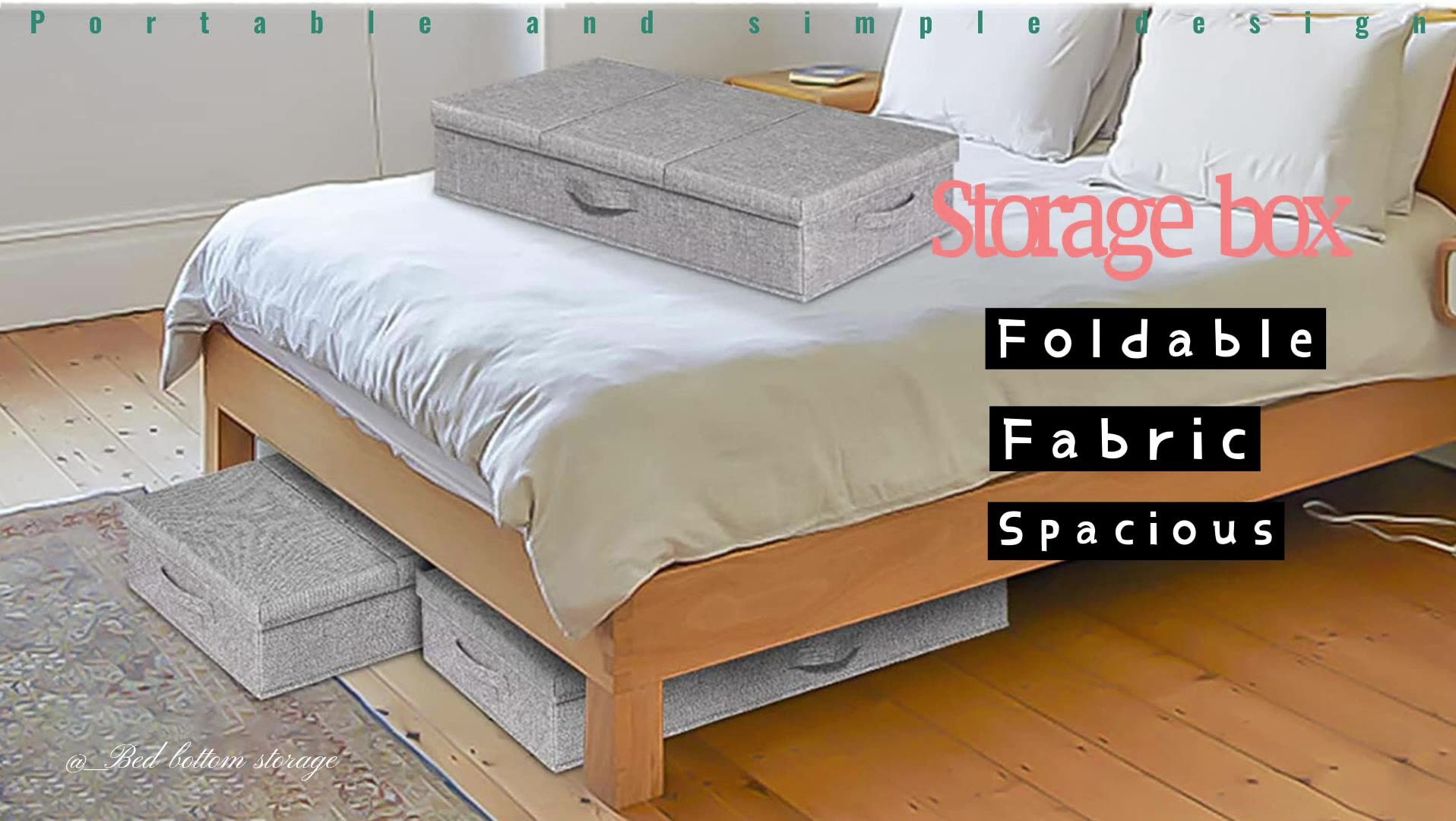 Foldable Linen Organizers Waterproof Bed Bottom Large Capacity Storage