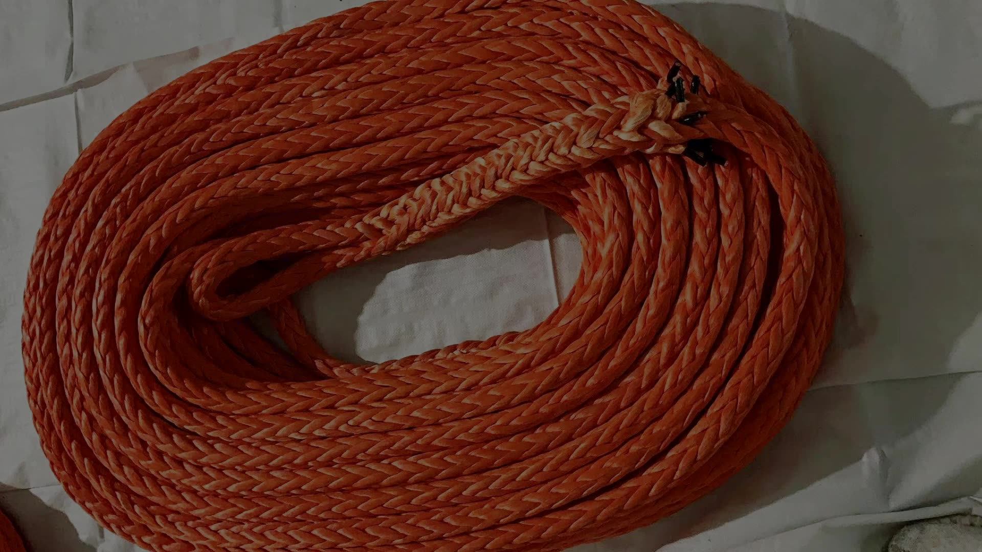 Wholesale supply uhmwpe rope/synthetic fiber rope in 8mm/10mm/12mm
