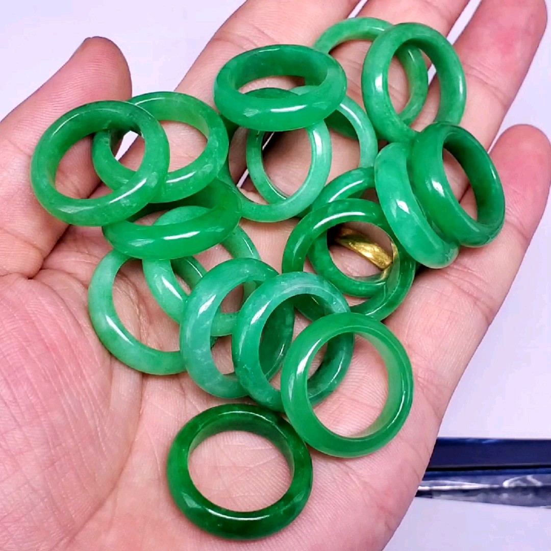 Jade Jewelry Natural Jadeite Stone Green Jade Band Ring For Women Buy