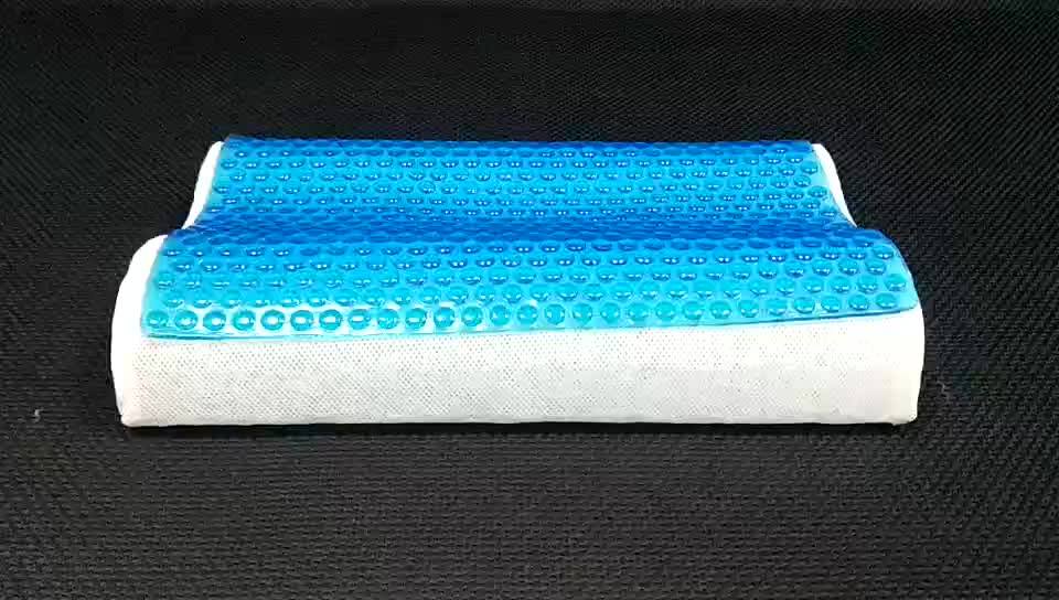 Hypoallergenic Cooling Gel Pillow With Washable Insert Double Contour