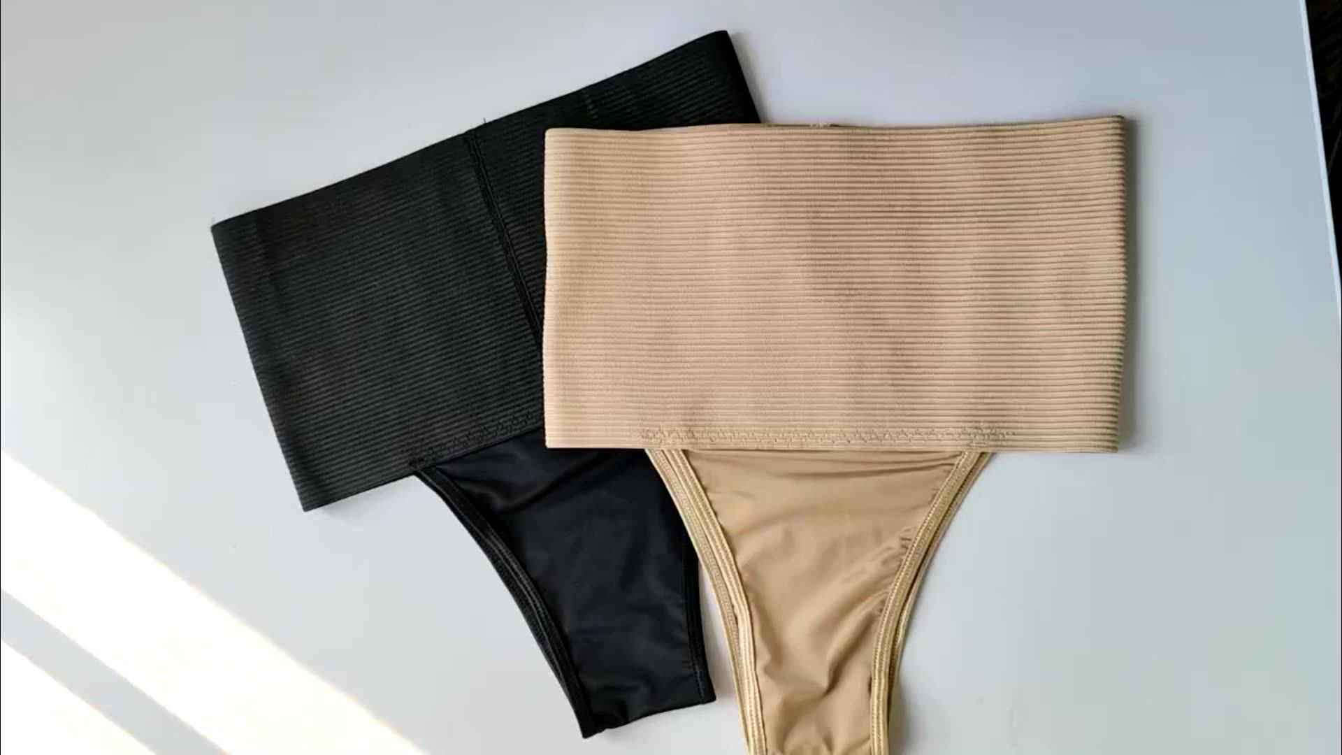 Waist Cincher Girdle Shaper Thong For Women Slim High Waisted Thong