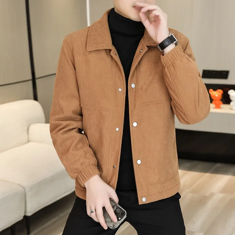 Demi-season trend warm fashionable jacket for leisure, Korean style