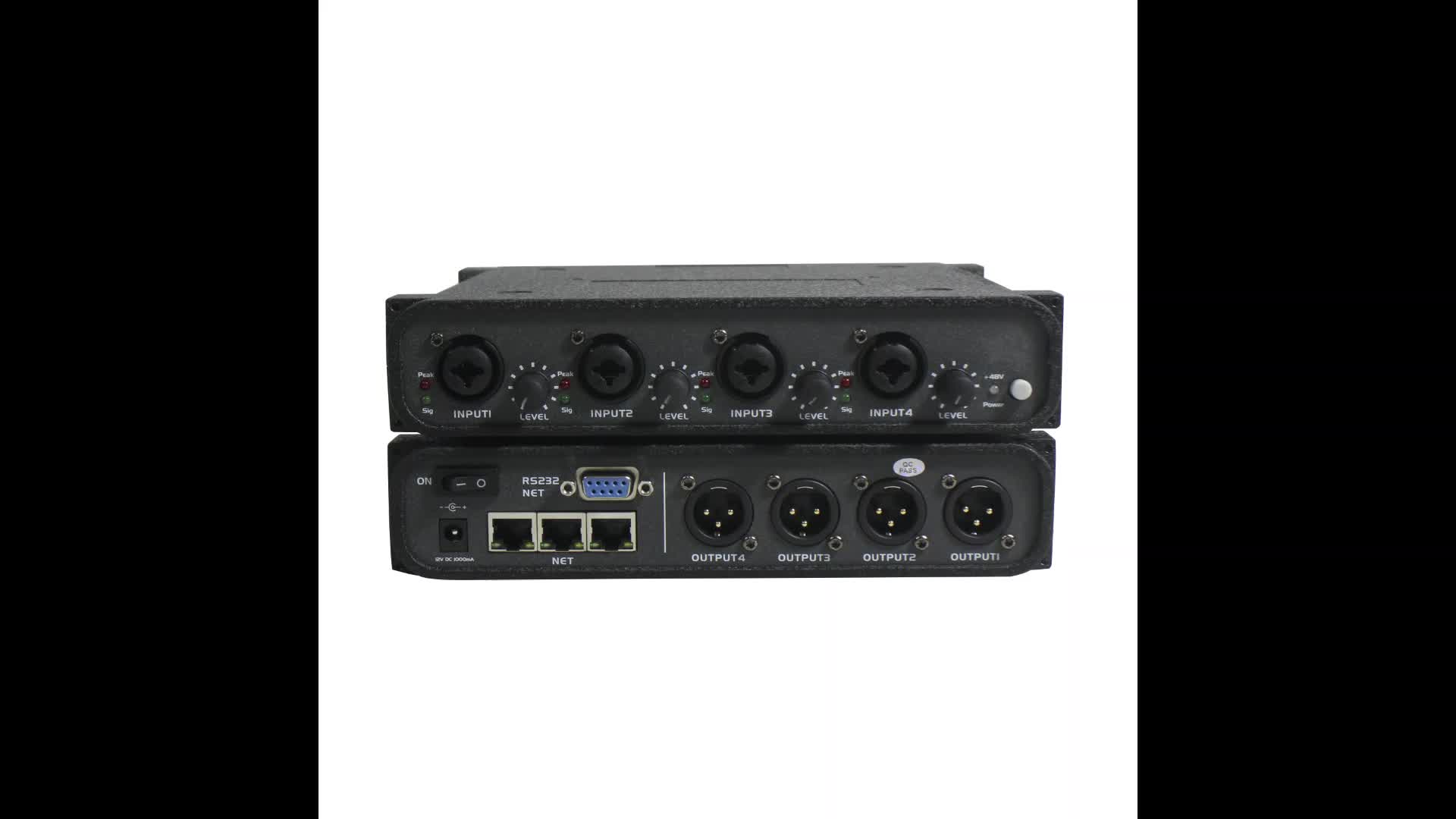 Dante Audio 4 In 4 Out Transmitter Audio System Interface With 4 Volume Controls Buy 4 In 4