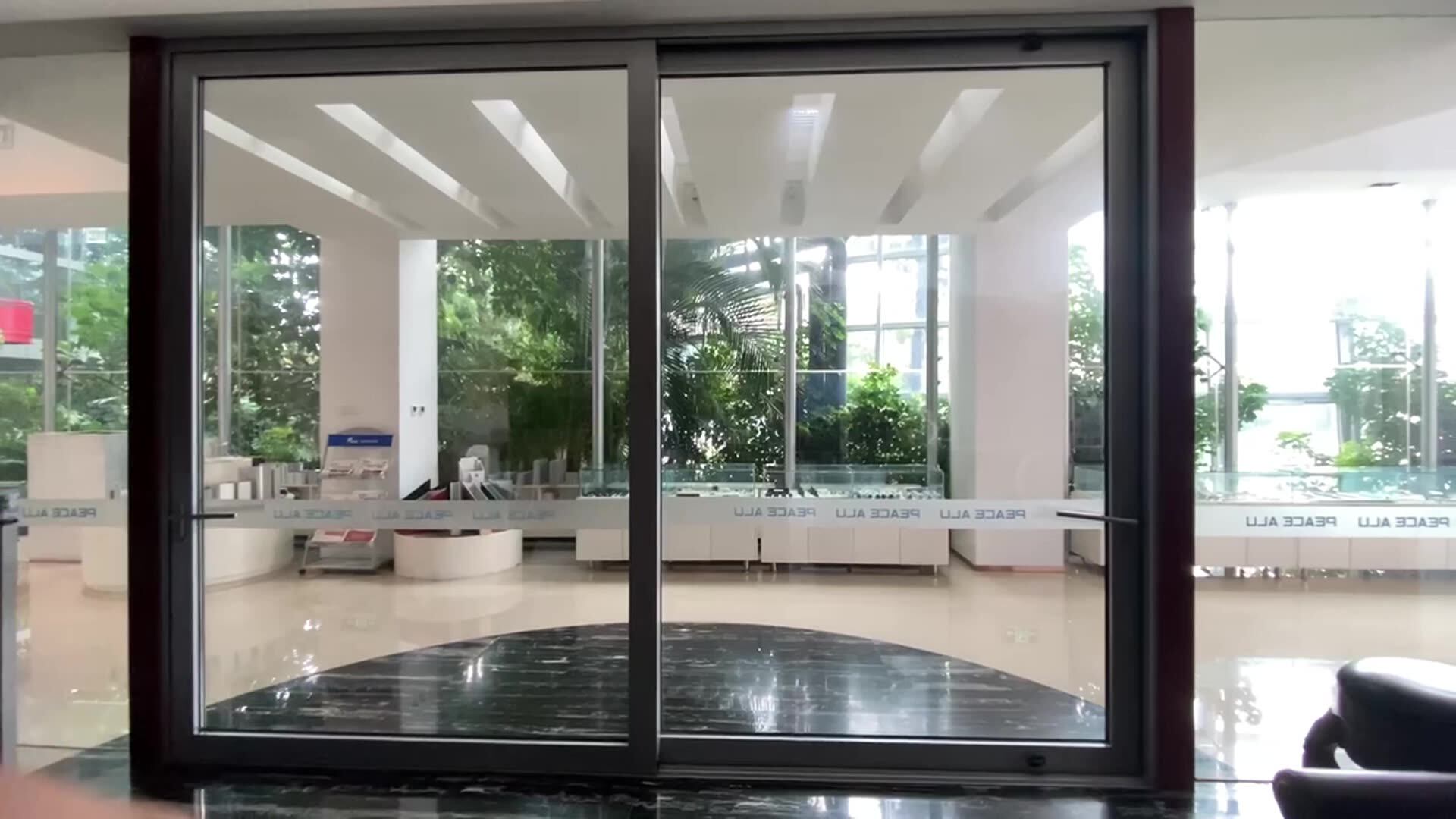 As2047 Sliding Door Double Glazed Glass Windows Frame Stacker Patio