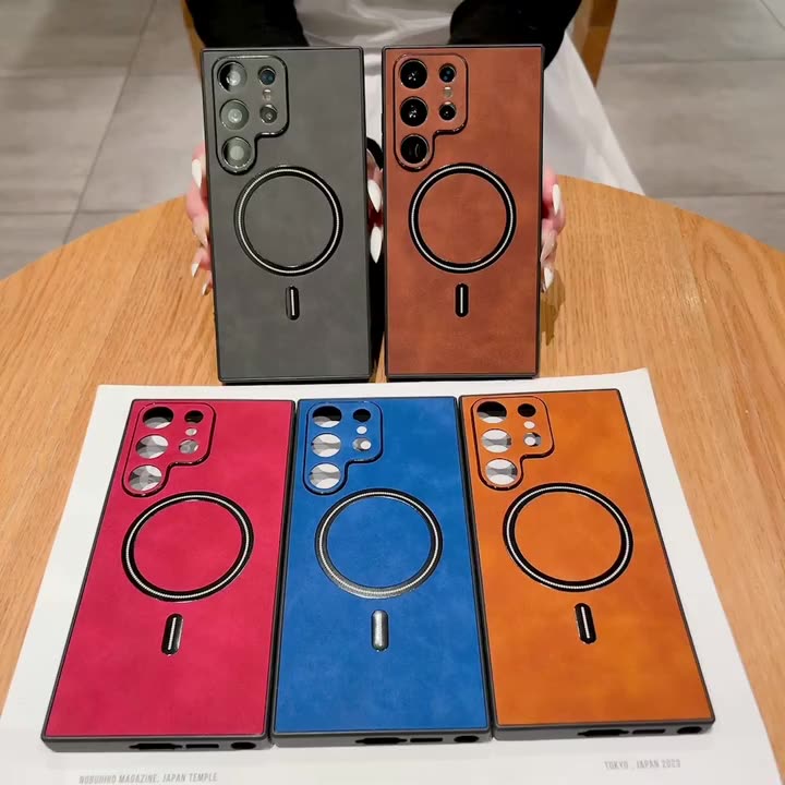 Luxury Wireless Charging Cortex Case For Samsung Galaxy S21