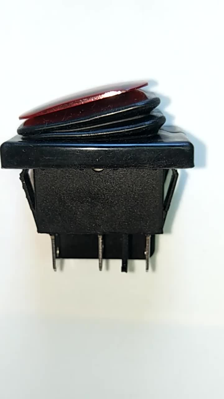 Waterproof 3 Position T105 55 6 Pins On Off On Illuminated Rocker