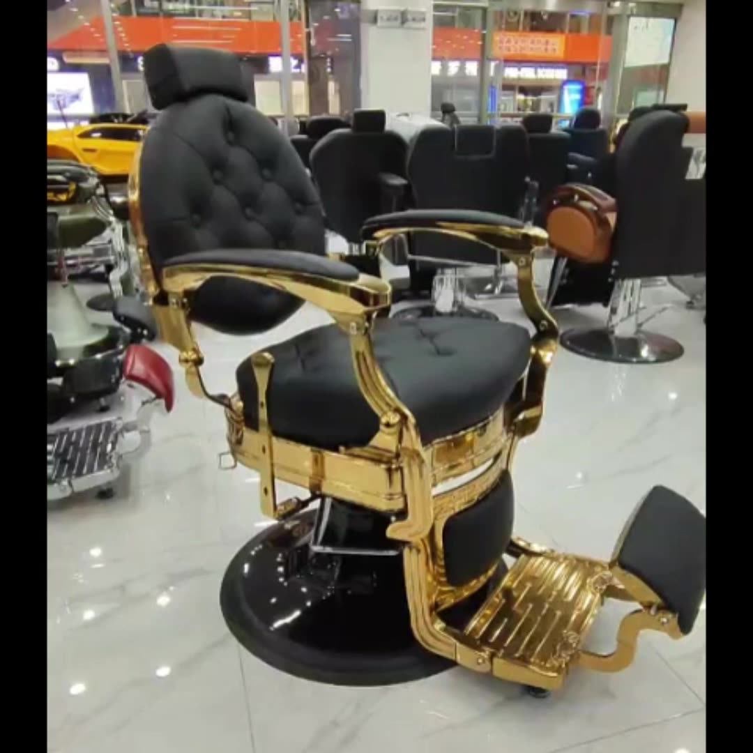 Hochey Medical Beauty Hair Salon Chair Barber Chair Vintage Pvc Leather